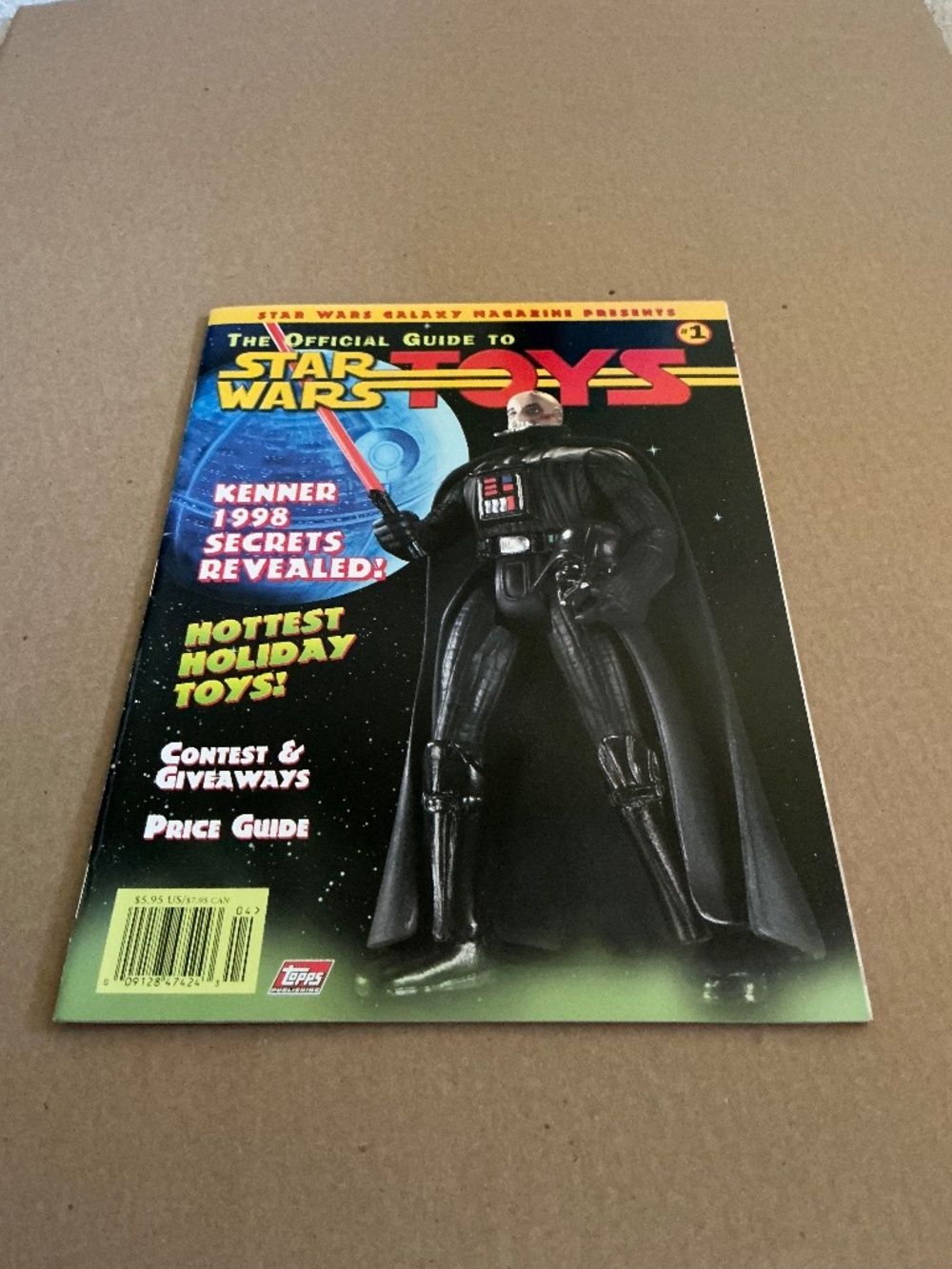 The Official Guide To Star Wars Toys Magazine #1 1998 Kenner Darth Vader cover